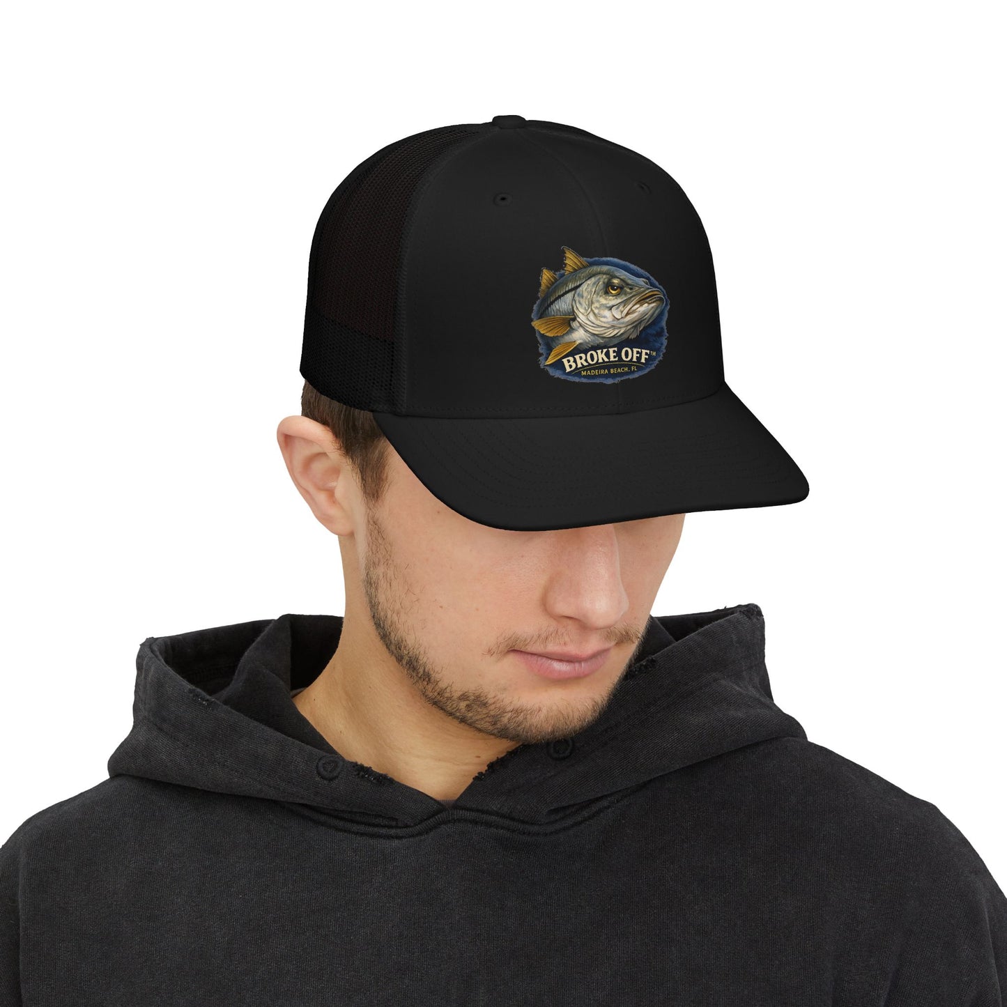 Broke Off Co. Snook Trucker Hat | Coastal Fishing Lifestyle | Madeira Beach FL