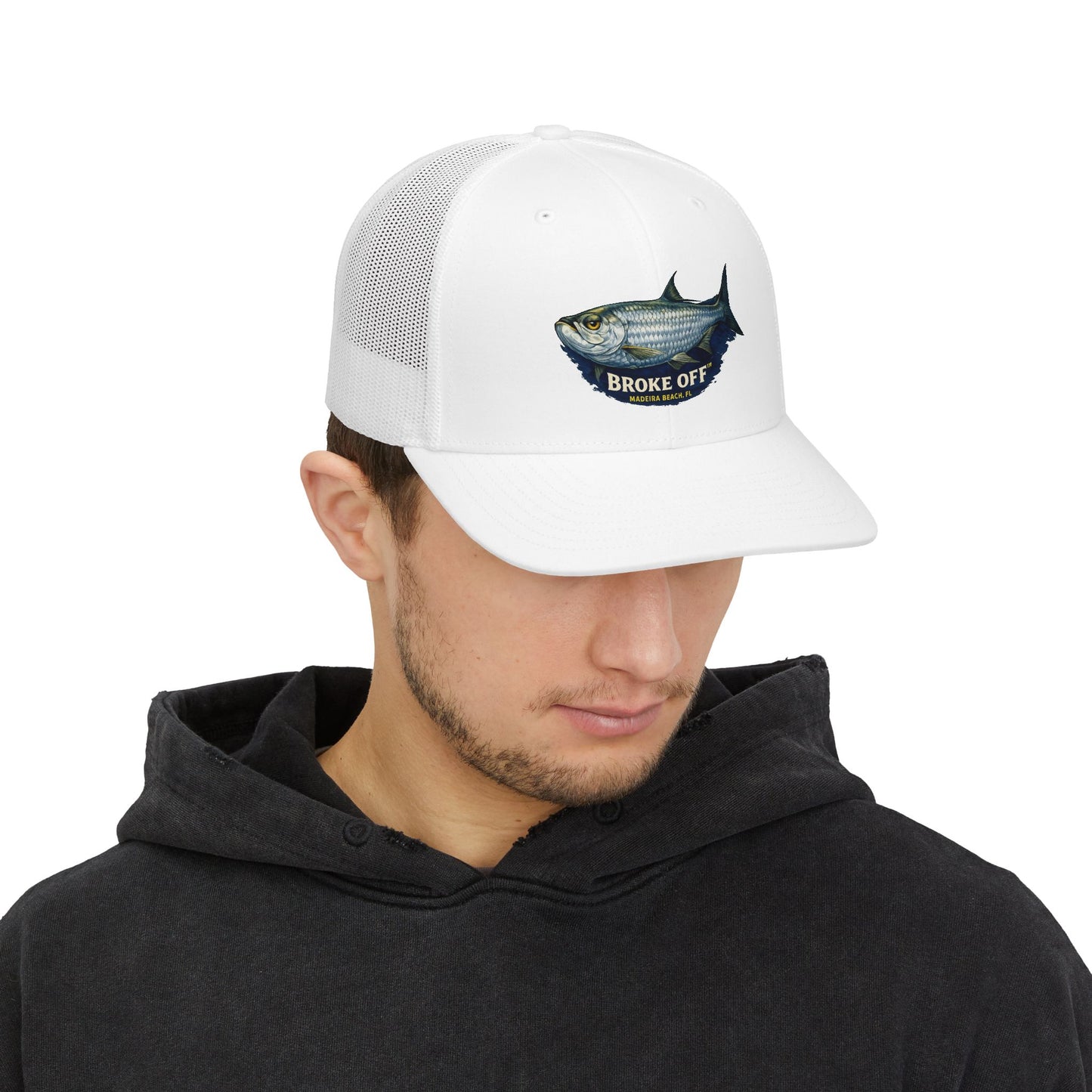 Broke Off Co. Tarpon Trucker Hat | Coastal Fishing Lifestyle | Madeira Beach FL