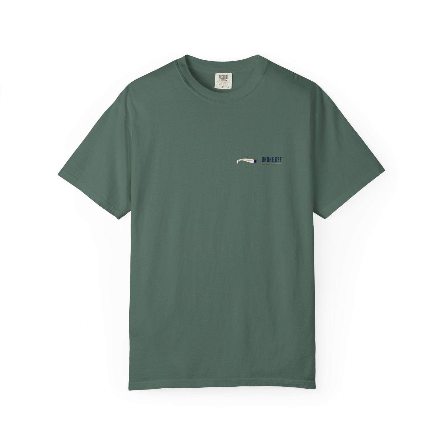 The Smug Snook Tee | Broke Off Co. Painterly Fishing Shirt | Madeira Beach, FL - Blue Spruce / S