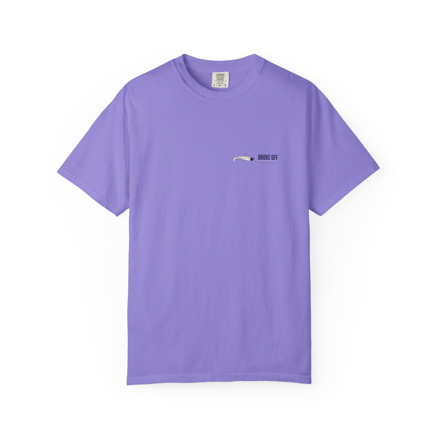 The Smug Snook Tee | Broke Off Co. Painterly Fishing Shirt | Madeira Beach, FL - Violet / M