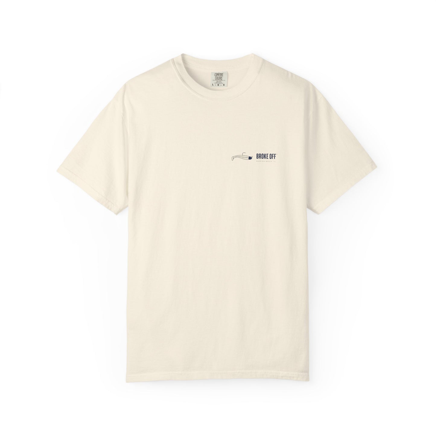 The Smug Snook Tee | Broke Off Co. Painterly Fishing Shirt | Madeira Beach, FL - Ivory / XL