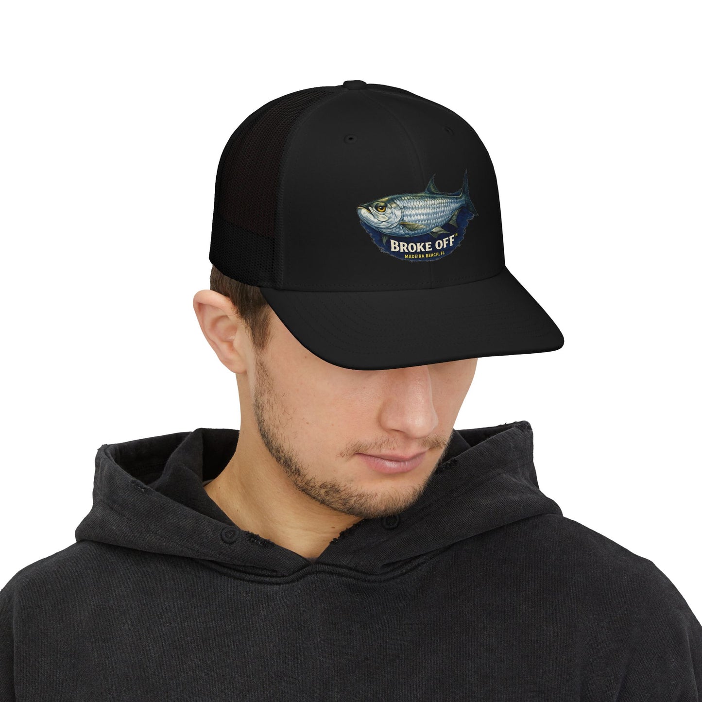 Broke Off Co. Tarpon Trucker Hat | Coastal Fishing Lifestyle | Madeira Beach FL