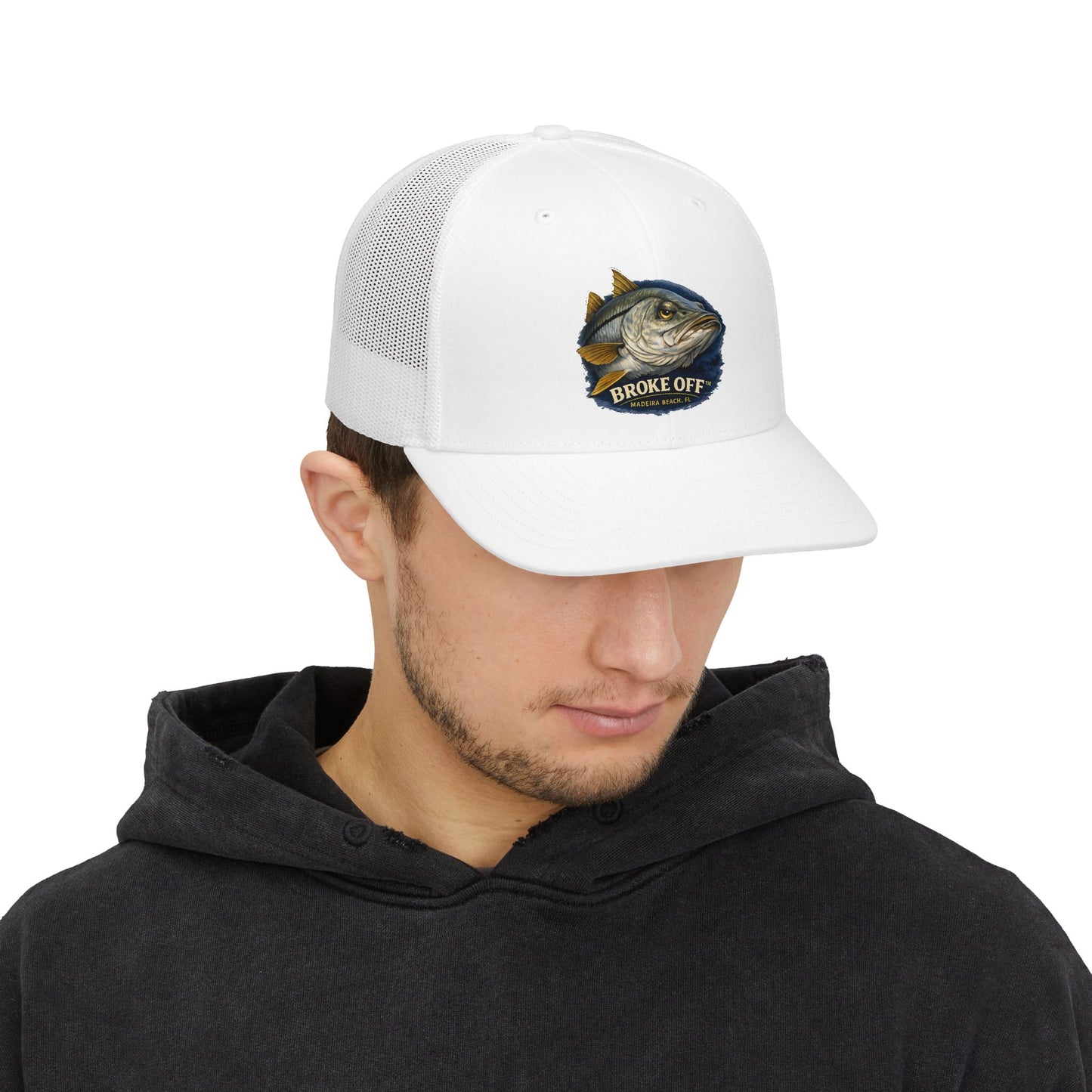 Broke Off Co. Snook Trucker Hat | Coastal Fishing Lifestyle | Madeira Beach FL