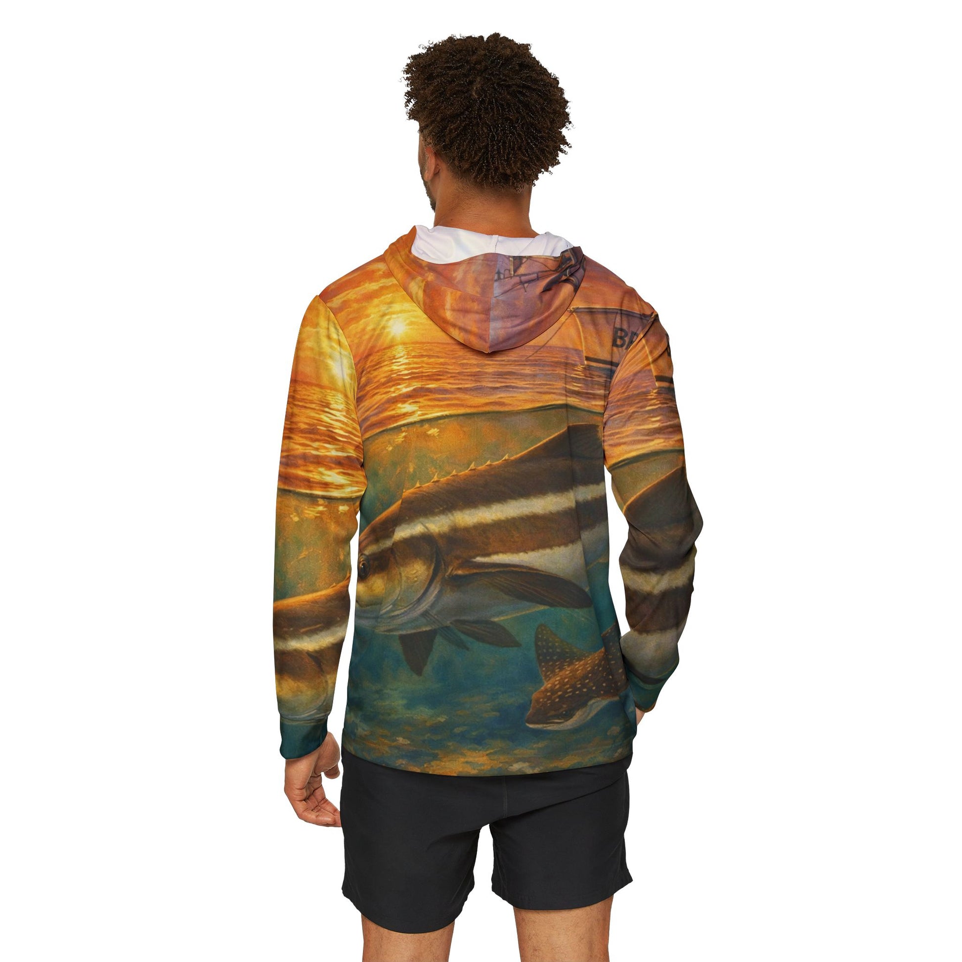 Cobia Follow — All-Over Print Hoodie | Broke Off Co. - view 3