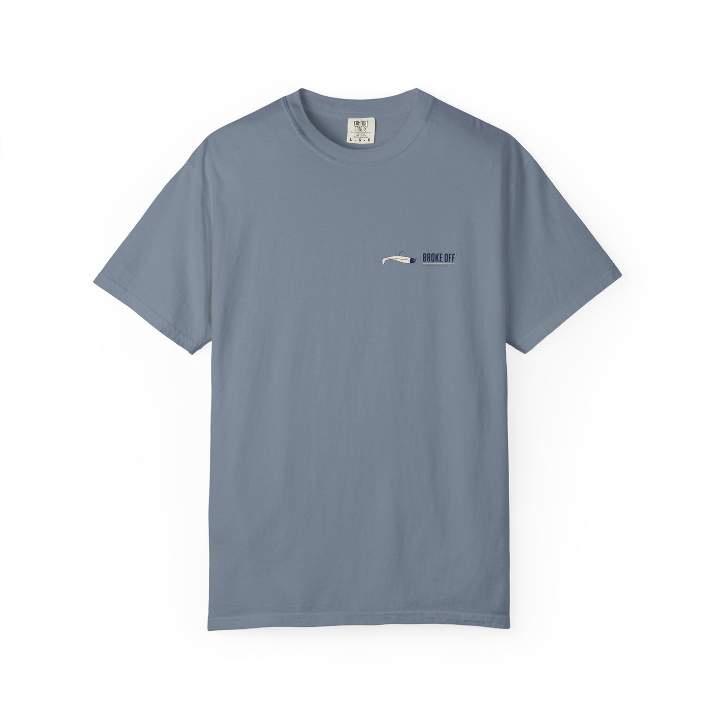 The Smug Snook Tee | Broke Off Co. Painterly Fishing Shirt | Madeira Beach, FL - Blue Jean / S