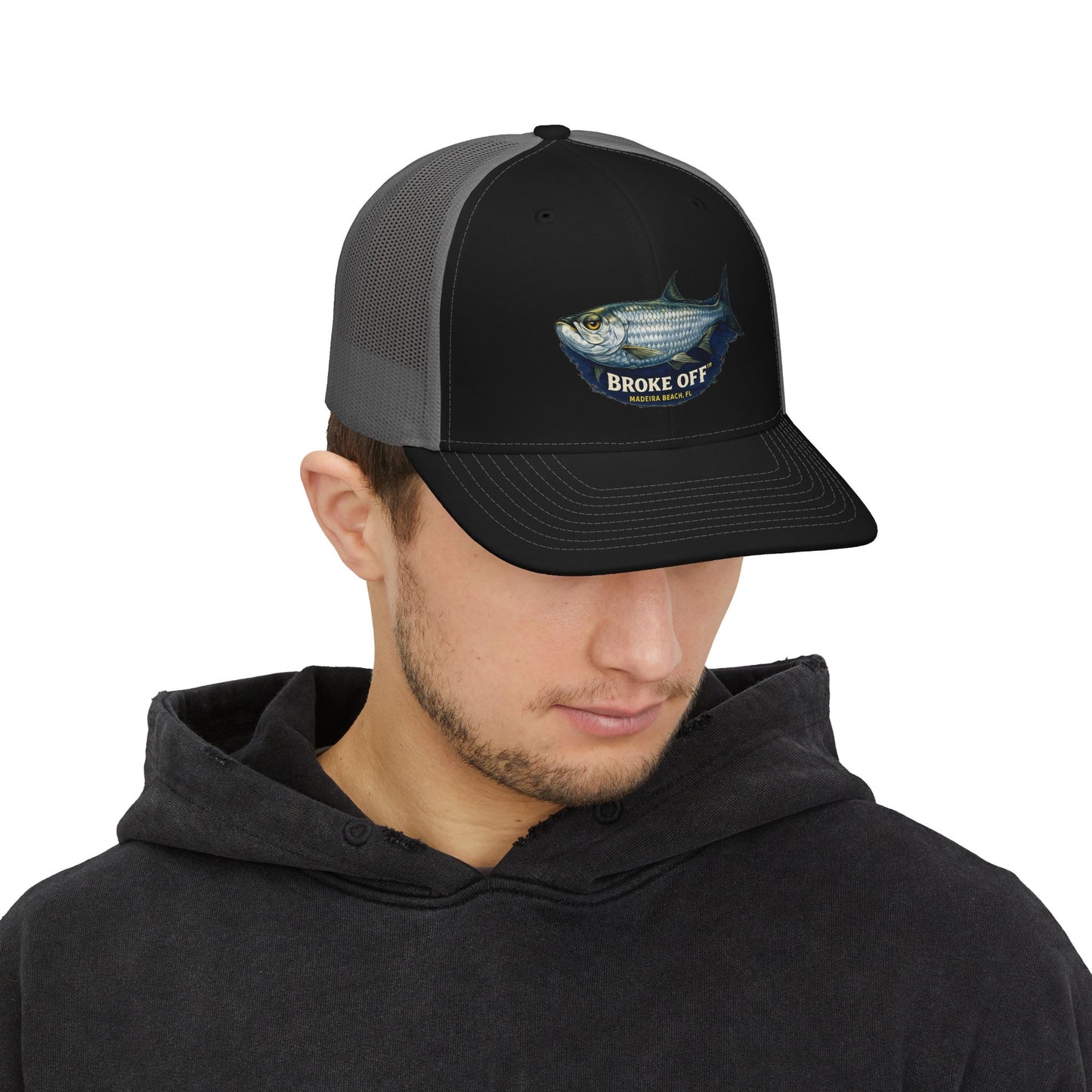 Broke Off Co. Tarpon Trucker Hat | Coastal Fishing Lifestyle | Madeira Beach FL