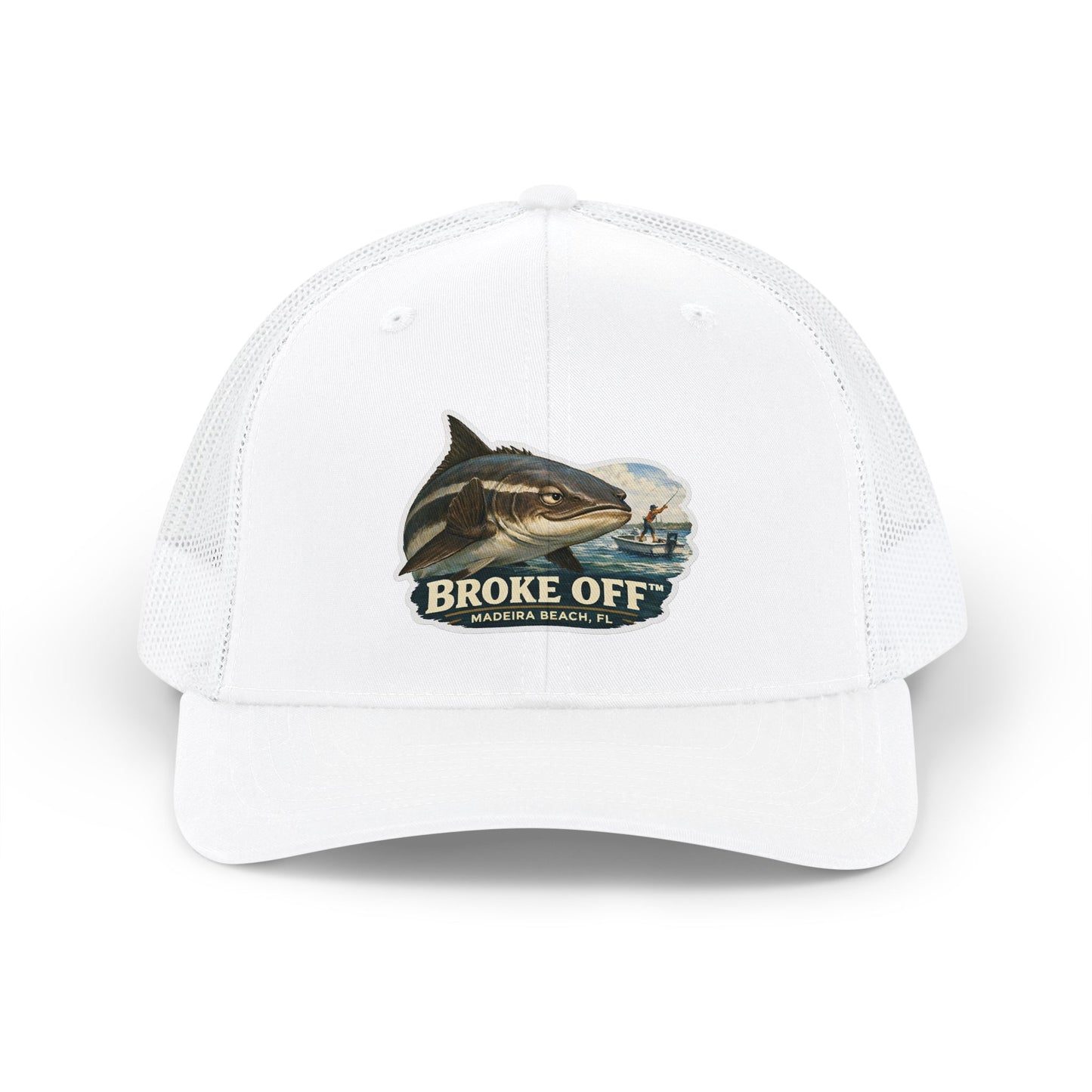 Broke Off Co. Cobia Trucker Hat | Coastal Fishing Lifestyle | Madeira Beach FL
