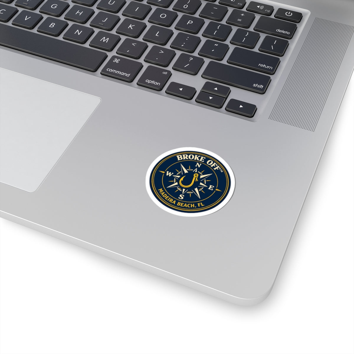 Broke Off Co. Compass Rose Sticker | Coastal Fishing Decal | Madeira Beach FL - view 11