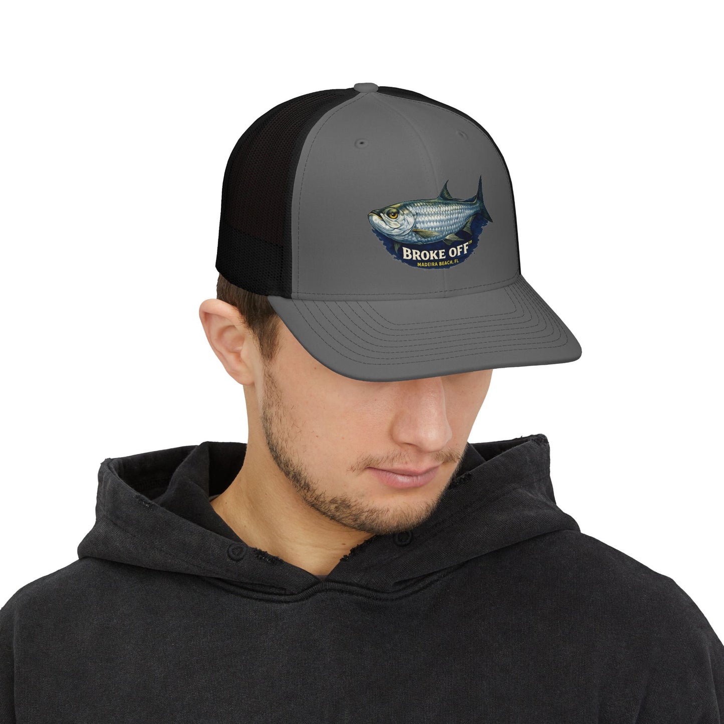 Broke Off Co. Tarpon Trucker Hat | Coastal Fishing Lifestyle | Madeira Beach FL