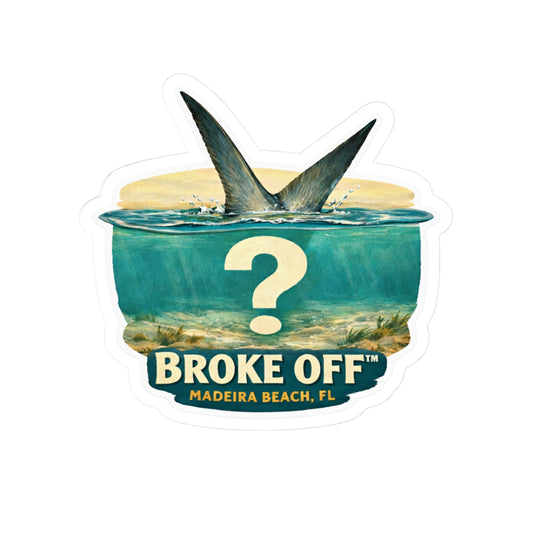 Broke Off Co. Permit Sticker | Coastal Fishing Decal | Madeira Beach FL