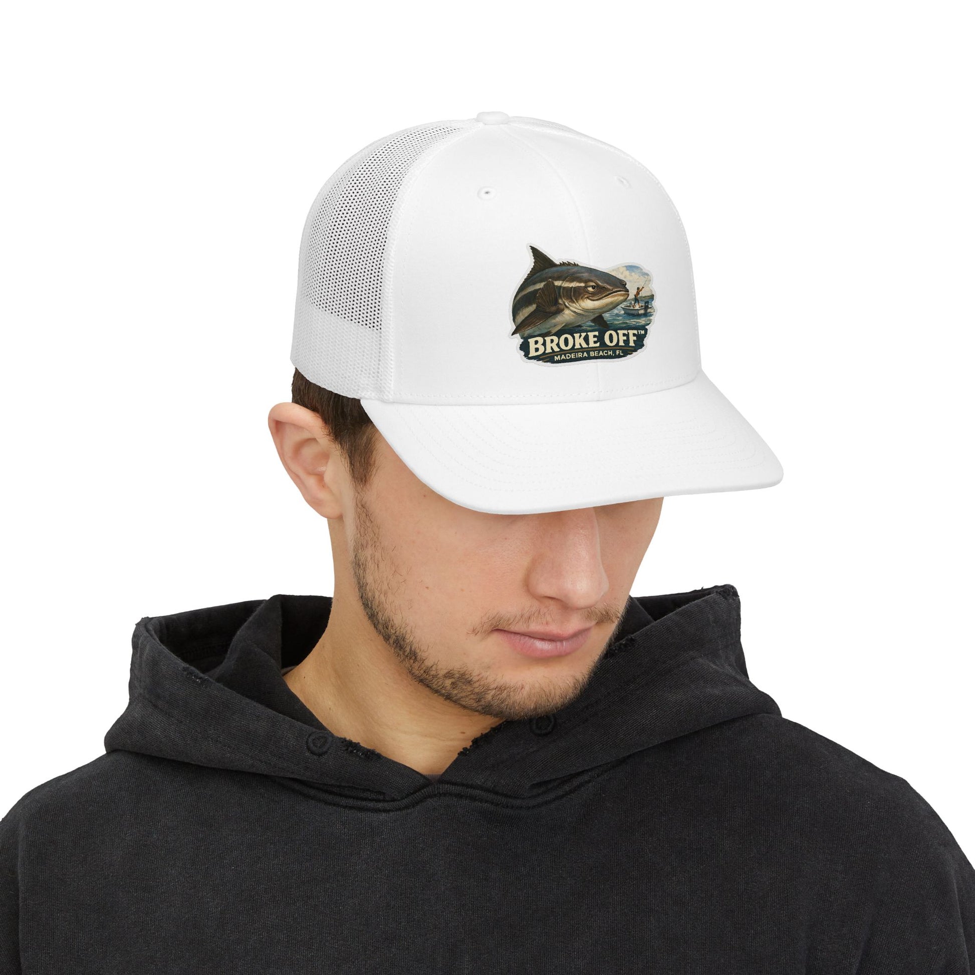 Broke Off Co. Cobia Trucker Hat | Coastal Fishing Lifestyle | Madeira Beach FL - view 6