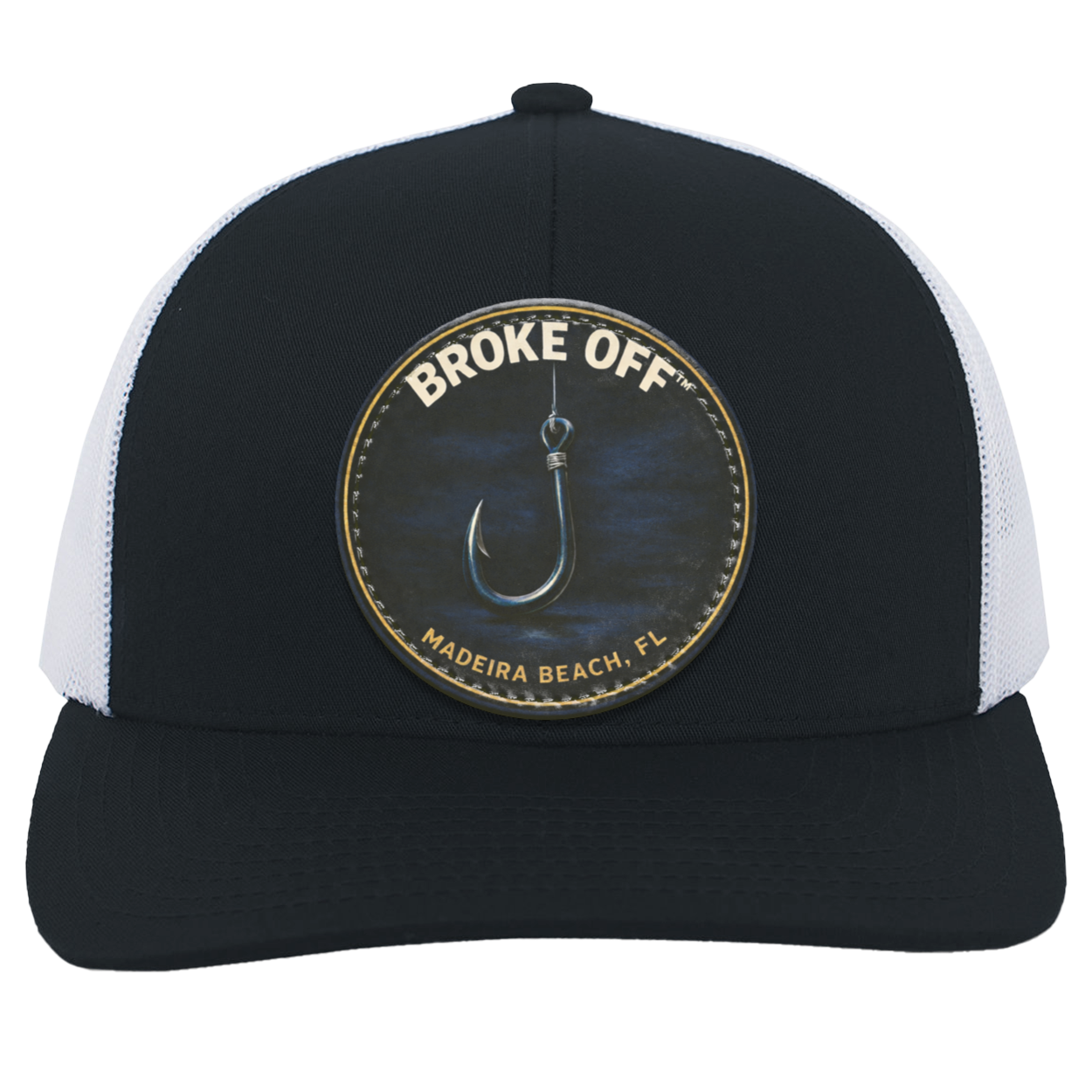 Broke Off - Trucker Snap Back - Navy/White / Circle
